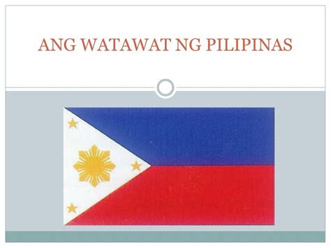 Watawat ng Pilipinas .